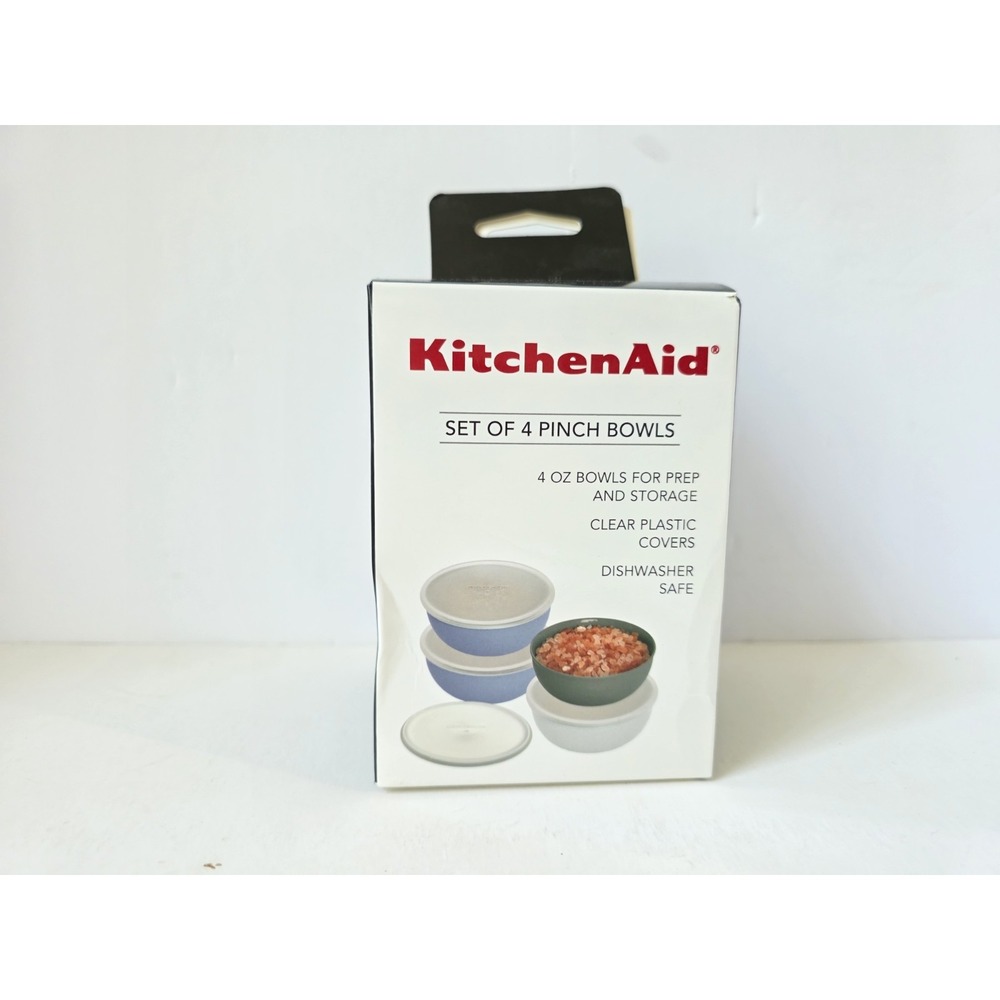 KitchenAid pinch bowls set of 4 NEW meal prep storage